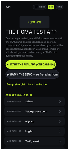 v1 home screen