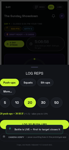 v1 rep log sheet
