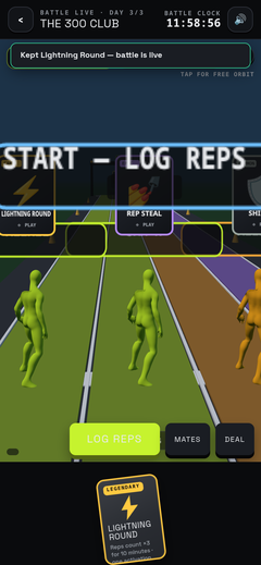 v3 the 3D course mid-battle