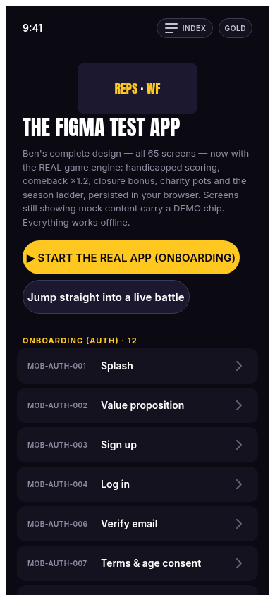 App index splash screen