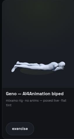 Geno doing a push-up