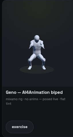 Geno doing a squat