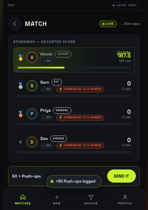First-party app result card